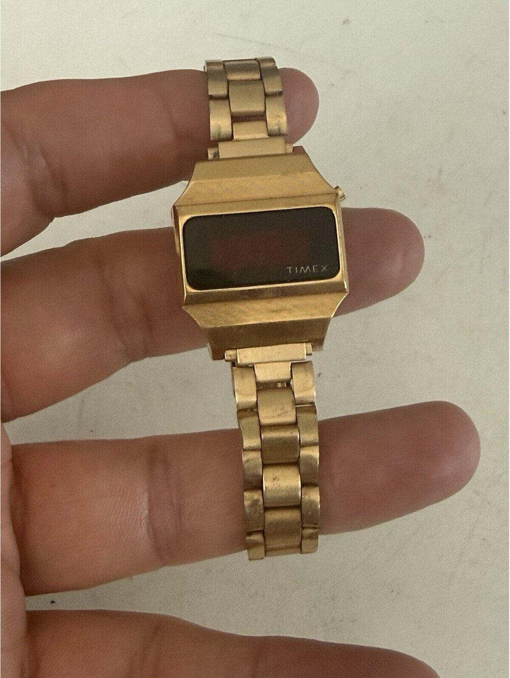 Vintage Timex SSQ 227 RED LED  Digital Watch F Cell With New Battery